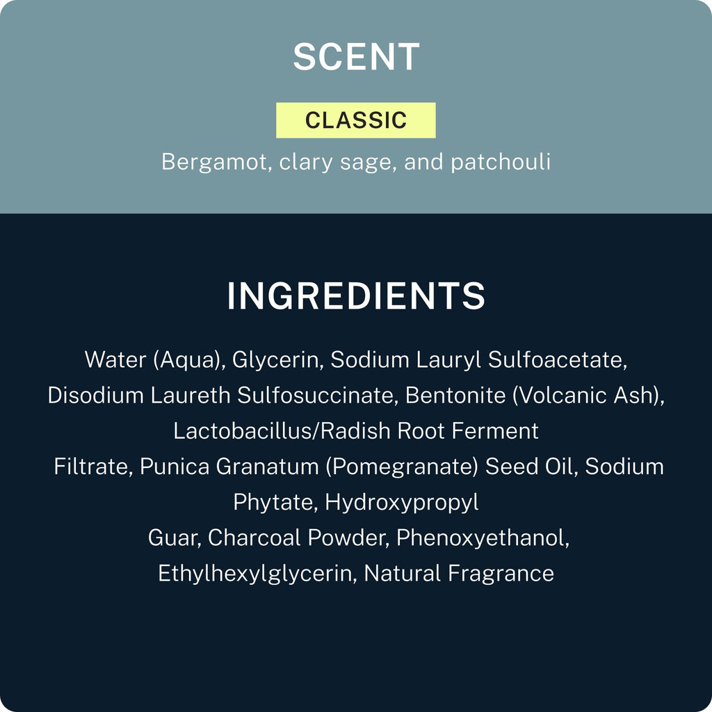 Blu Atlas Volcanic Ash Face Cleanser for Men with Vitamin C, Gentle Daily Exfoliating Facial Cleanser for Dry, Normal & Sensitive Skin – Fragrance Free, 4 oz