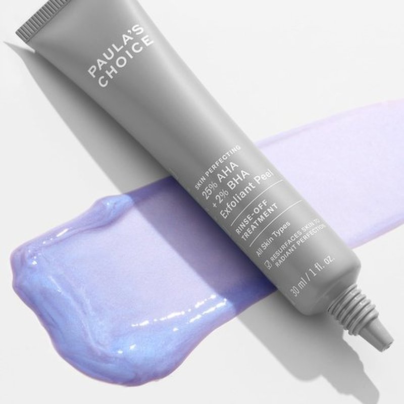 Paula's Choice Skin Perfecting 25% AHA + 2% BHA Face Exfoliant Peel, Facial Exfoliant Peel Rinse Off Treatment, All Skin Types, Fragrance-Free, 1 Oz