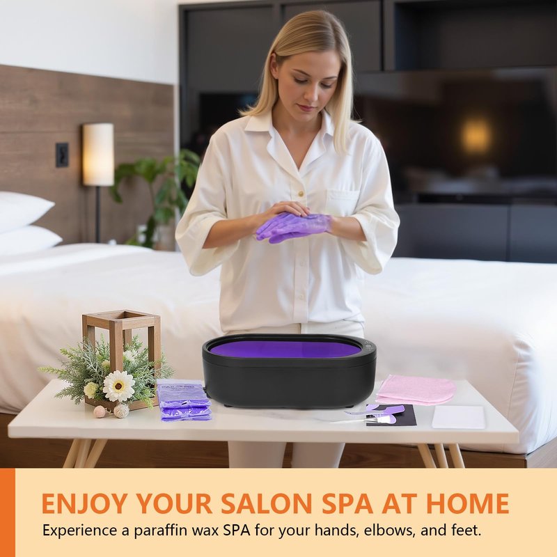 WHOSTOMY Paraffin Wax Machine for Hands and Feet, Paraffin Wax Warmer with Refills, Paraffin Bath for Arthritis, Hand and Foot Treatment, SPA Hot Wax Machine for Moisturizing Dry Skin