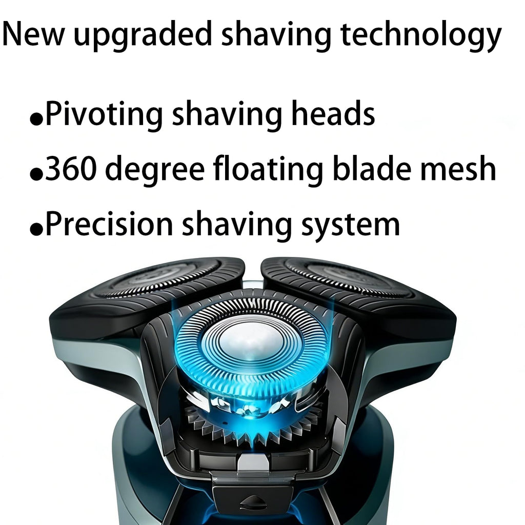 SH71 Replacement Heads for All Series 7000 9000 and Series 5000 Angular Shaver, Dual Ring Mesh for Efficient Shave, Fits S5xxx/S6xxx/S7xxx for Men Electric Shavers