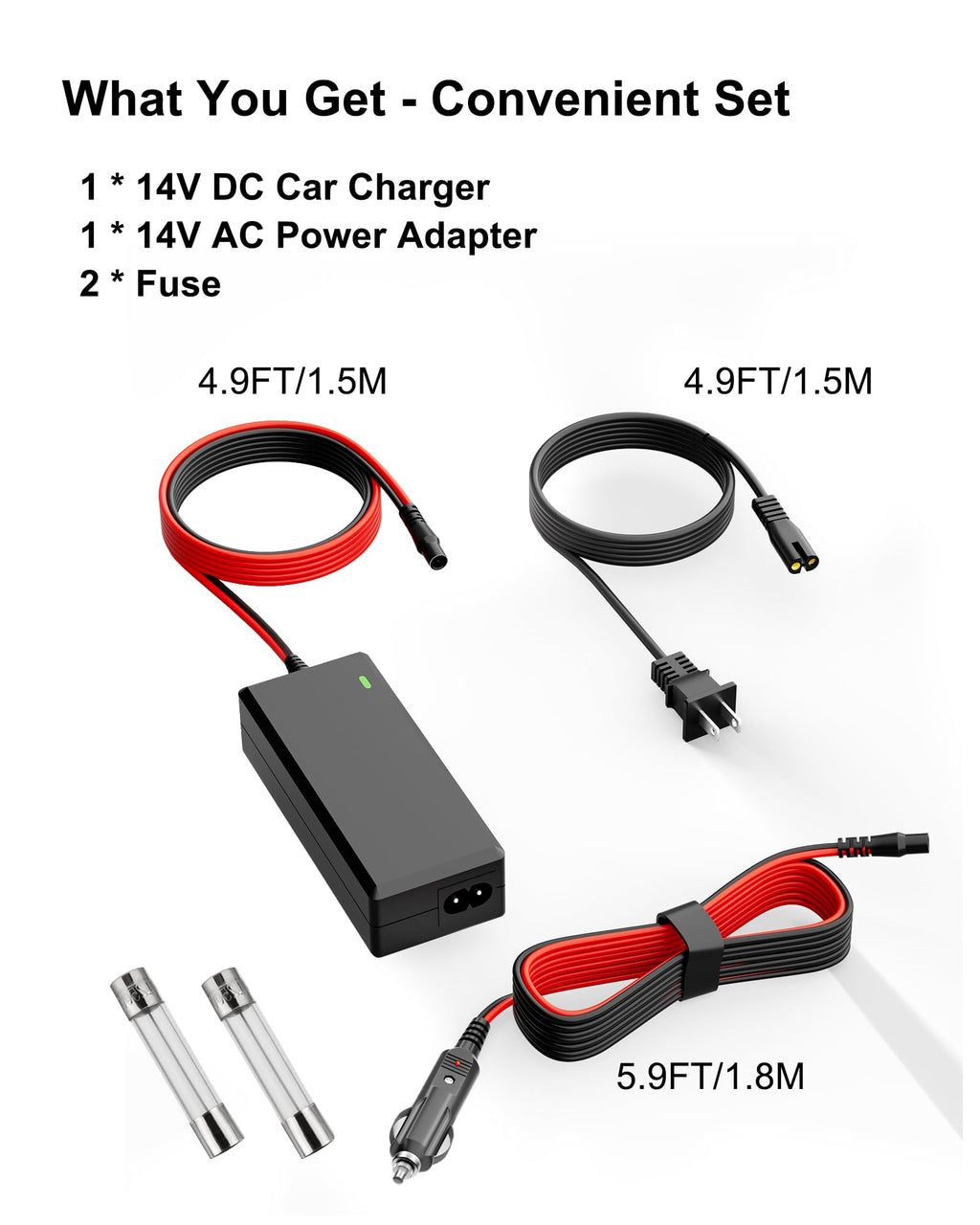 WUKUR 14V Charger Compatible with NOCO GB70 GB150 Genius Boost Jump Starter