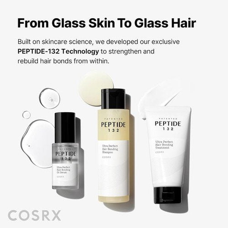 COSRX PEPTIDE 132 Hair Bonding Shampoo - Daily Dandruff Treatment, Repairs & Strengthens Dry Hair - 3.38 fl oz