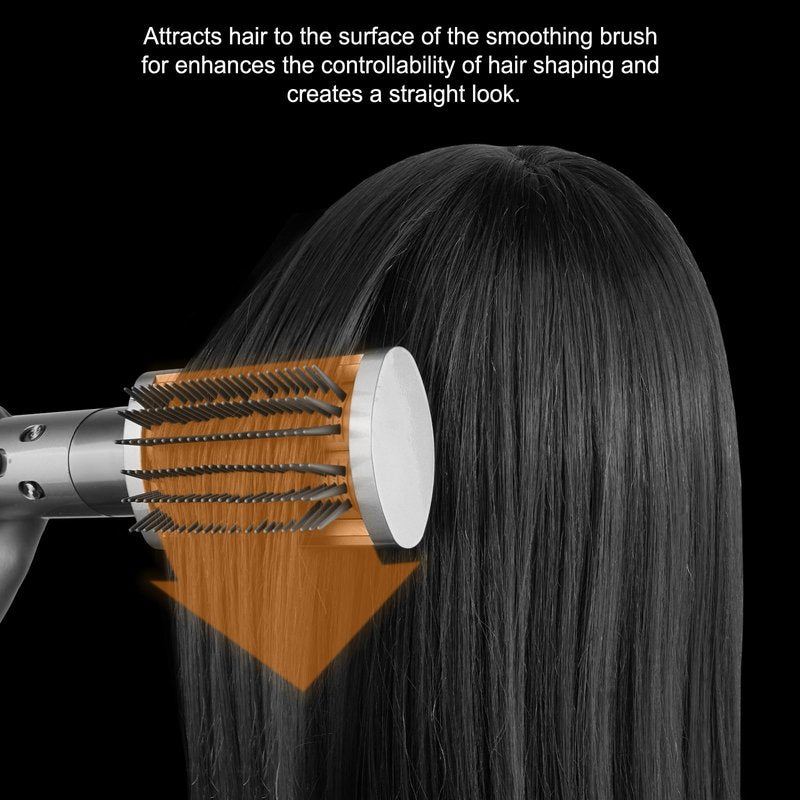 ZEPHBLOW Firm Smoothing Brush for Dyson Airwrap, Hair Stying Drying Comb for Frizee-Prone Hair to Smoothing and Straight, Replacement Attachment for Part No.971892-08