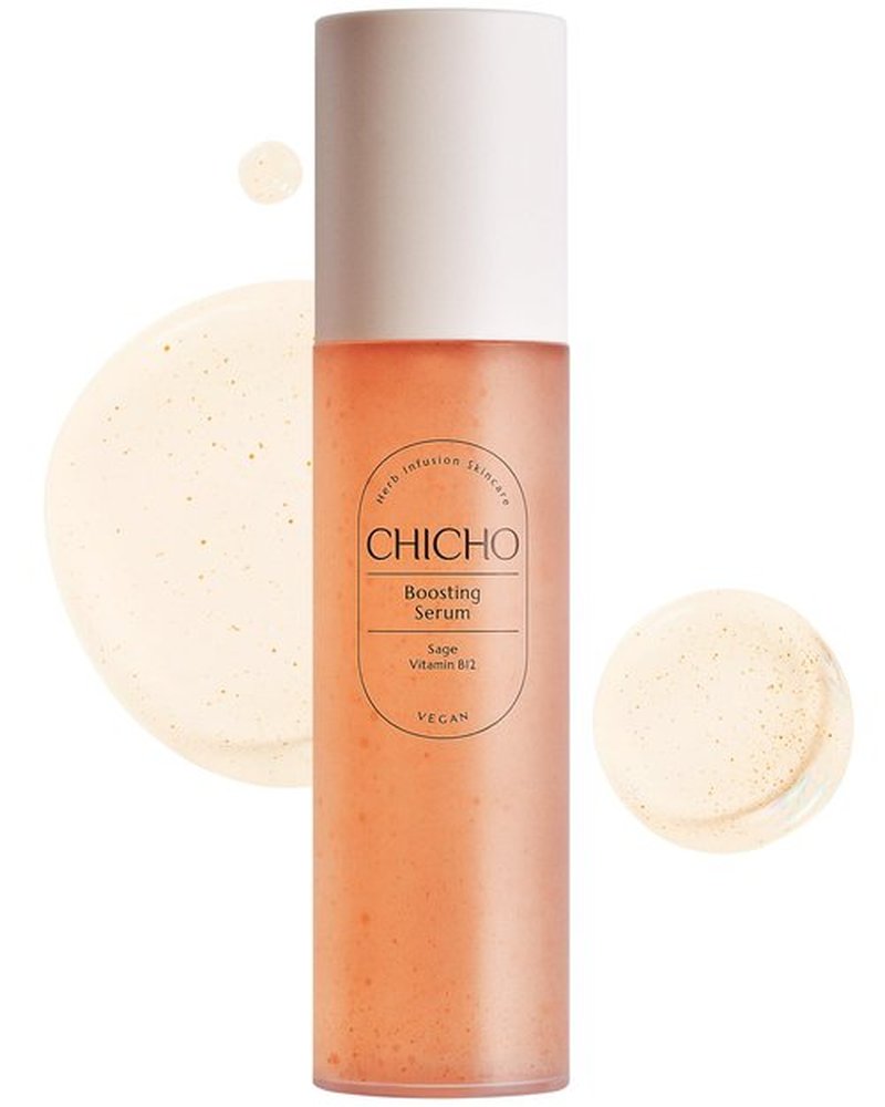 CHICHO Boosting Serum - Korean Face Spray Essnece with 88% Sage Leaf Water Vitamin B12 Niacinamide - Glow Skin Hydrating Sensitive Skin Vegan Clean Formula, 3.38 fl.oz.