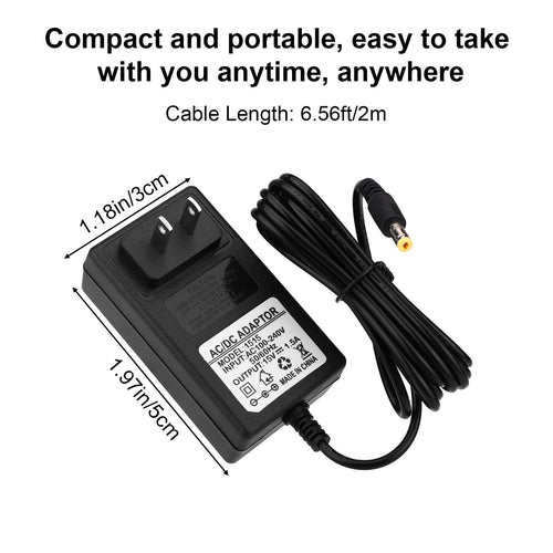 15V Charger for Theragun Mini/Prime/Fusion, Compact and Portable Massage Gun Power Adapter Charger with Multiple Battery Protections for Massager Professional Accessory