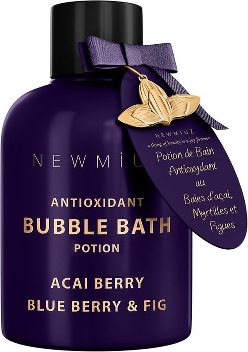 Skiennix Antioxidant Bubble Bath - Long-Lasting Foam with Acai Berry & Blueberry | Detox & Relaxation Spa Gift