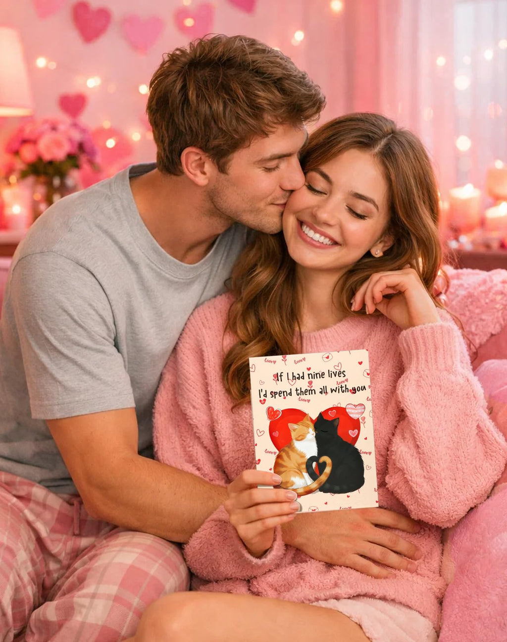 Coralogo Pop Up Anniversary Card - Cat Couple Theme 3D Romantic Anniversary Pop Up Card Cute Wedding, Birthday Thinking of You Cards with Envelope Gift for Cats Lover, Her, Him, Wife, Girlfriend, Boyfirend, Husband