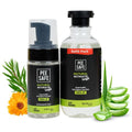 Men's Intimate Wash by PEESAFE | Natural Intimate Wash for Men with Refill (13.52 Fl.Oz) | with Tea Tree Essential Oil | Ayurvedic | pH Balanced Foam based | Ball Washer for Men