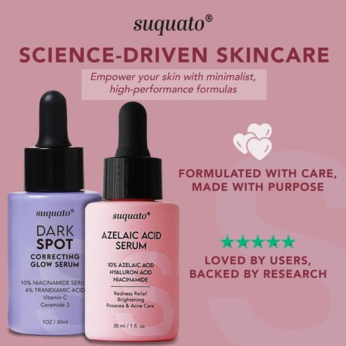 10% Azelaic Acid Serum with Niacinamide & Hyaluronic Acid – Rosacea Treatment For Face – Redness Relief, Blemish Relief, Brightening Skincare for Rosacea-Prone, Oily or Sensitive Skin, 30ml
