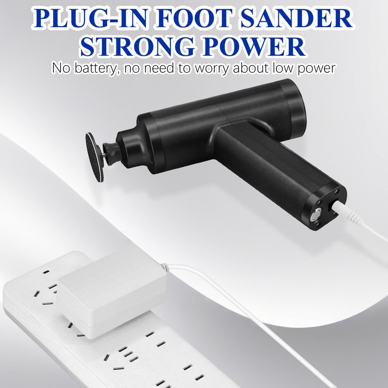 Upgraded Electric Callus Remover for Feet 4500rpm, Adjustable Speed Electric Foot Callus Remover Foot Sander Grinder Pedicure File for Women Men Dead Skin Cracked Heels (Black)