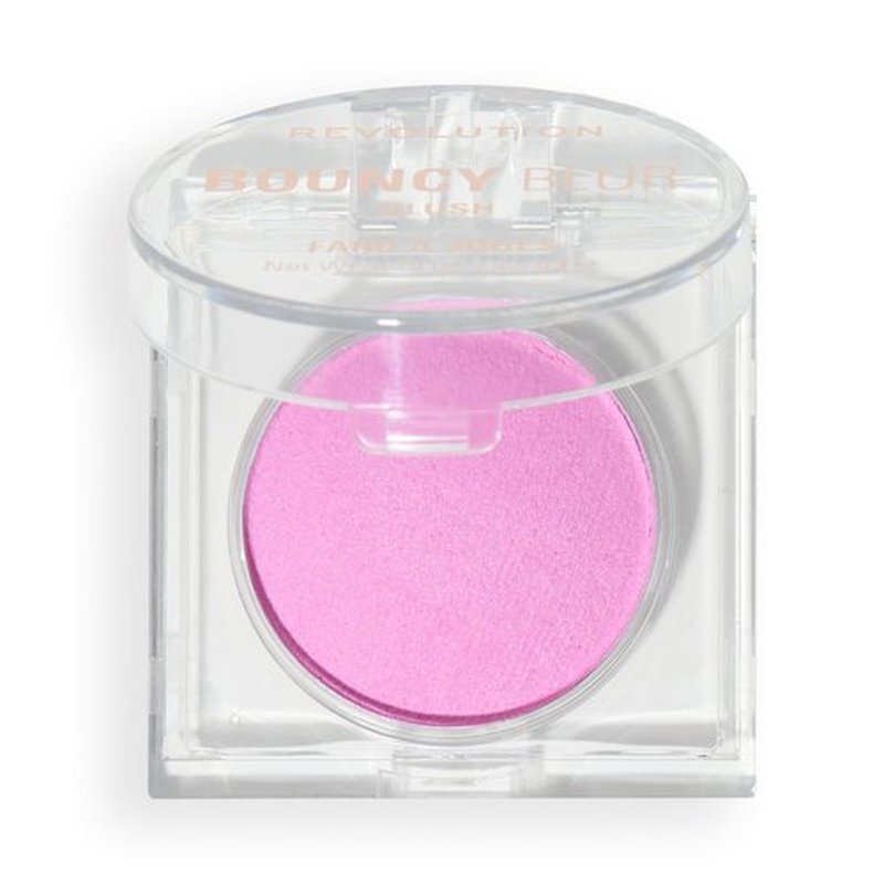 Revolution Beauty London, Bouncy Blur Blush, Powder Makeup Blush for Cheeks, Buildable Formula, Vegan & Cruelty-Free, Lilac Pink, 0.19 oz