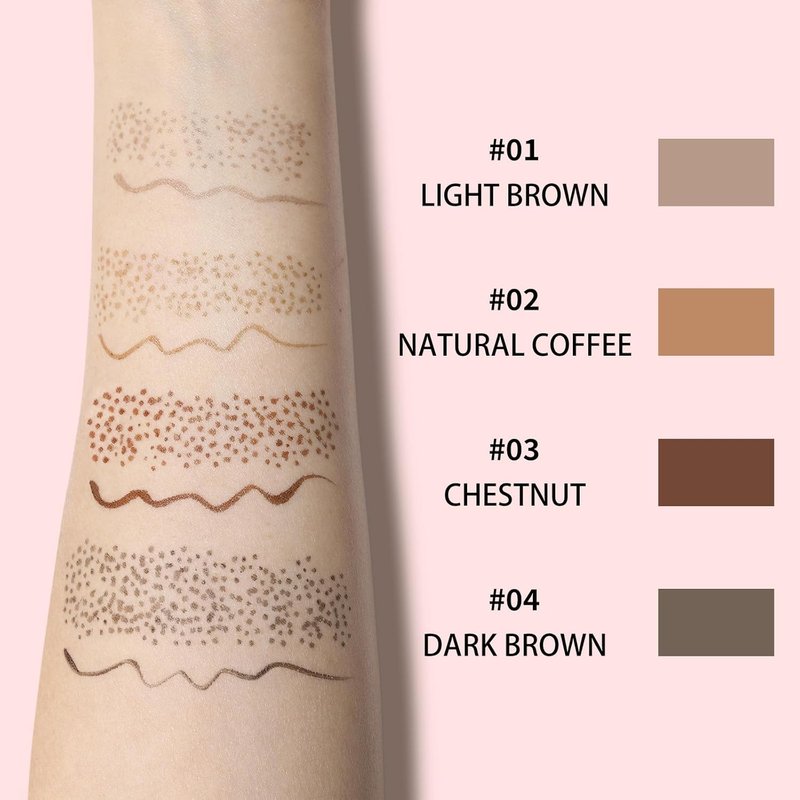 UCANBE Dual-Ended Freckle Pen & Stamp - Waterproof, Long-Lasting Makeup for Faux Freckles (Light Brown & Chestnut)
