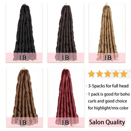 French Curl Braiding Hair 24 Inch Knotless French Curl Braids Pre-stretched Bouncy Loose Wave Sprial Curly Ends Soft as Human Hair Wavy Black Curly Braiding Hair Extensions for Boho Box Braids Twists