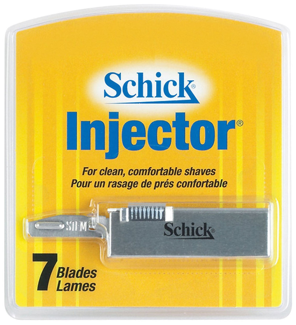 Schick Classic Single Edge Razor Handle + 7 Ct. Refill Blades - Compatible with Schick Injector Razor Blades