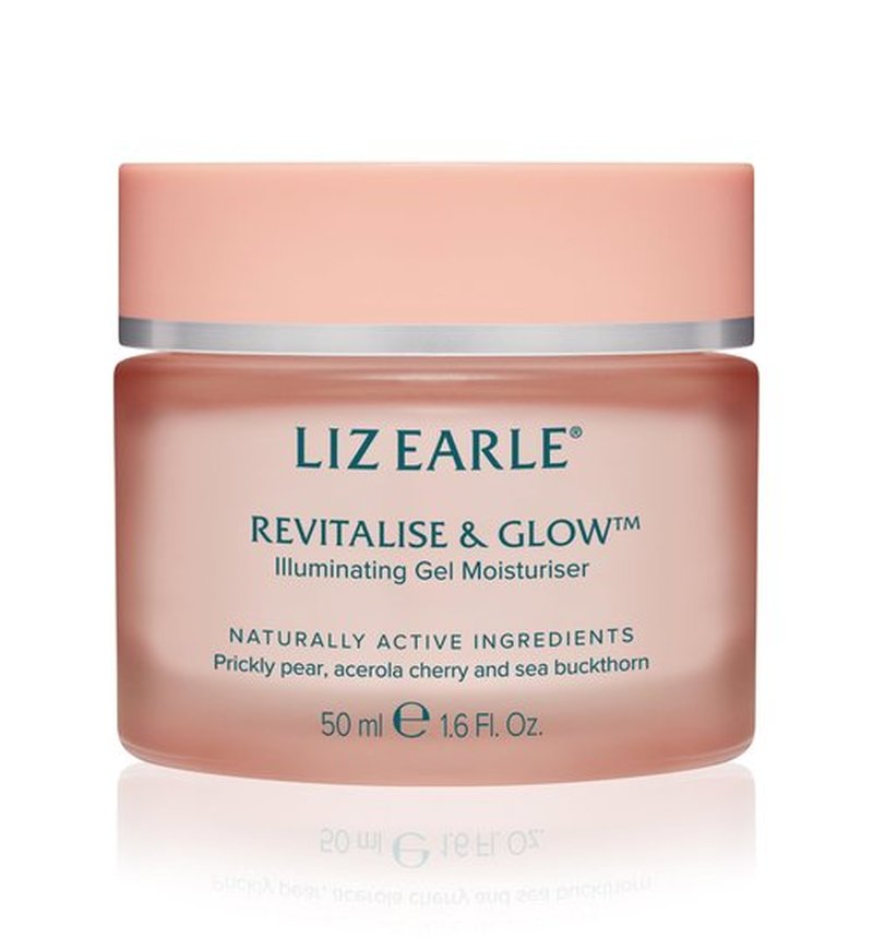 Liz Earle Revitalize & Glow Illuminating Gel Moisturizer - Brightening Vitamin C Face Cream & Pore Minimizer - Enriched with Acerola Cherry to Gently Exfoliate Skin and Boost Hydration (50ml)