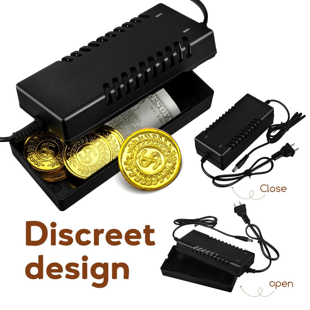 Angoily Fake Charger Safe, Diversion Secret Container, Discreet Laptop Adapter Hidden Safe Compartment Stash Hider Box for Cash Money Key Jewelry Hiding, Power Plug Storing for Home, Office, Car