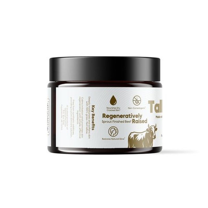 O H Optimal Human Raw Wildflower Honey Balm (2 Oz) – 100% Grass-Fed Beef Tallow Balm - Body and Face Tallow Moisturizer - Non-Comedogenic, Ultra-Clean Formula For Moisture and Hydration