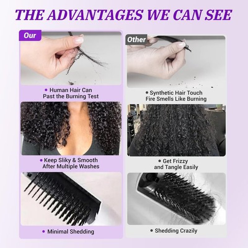 Burmese Curly Bundles Human Hair 3C4A Spiral End Quick Water Wave Human Hair Bundles Extensions 3Pcs for Women 18 20 22 inch Natural Black