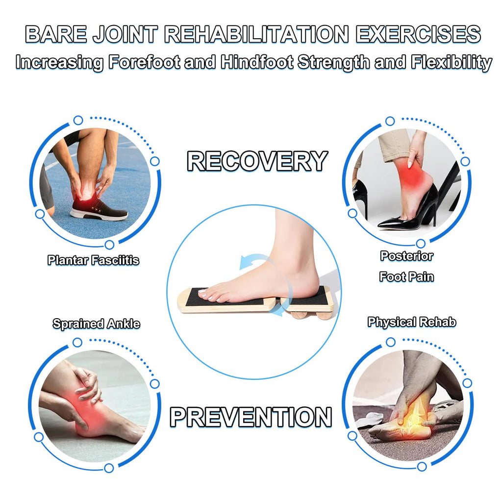 Ankle Balance Board and Foot Strengthener, Used for Physical Therapy Training for Sprains, Achilles Tendon Pain, and Plantar Fasciitis, Single-leg Balance Board With User Manual