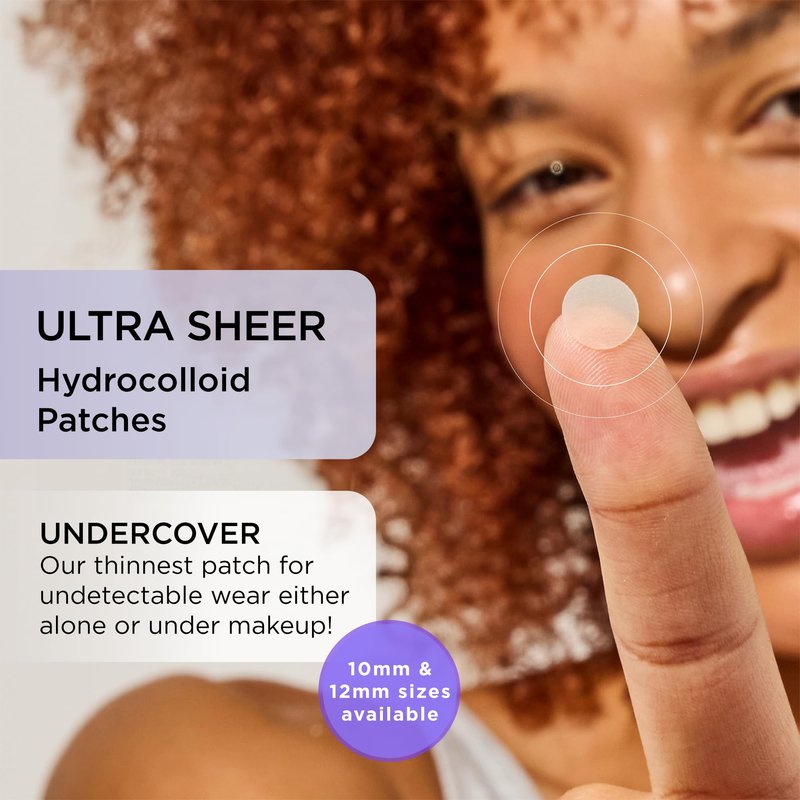 ZitSticka Invisible Pimple Patches for Face, Hydrocolloid Patches, Ultra-Thin Clear Azelaic Acid & CICA Blemish Patches, Pimple Stickers (UNDERCOVER 36 Count)