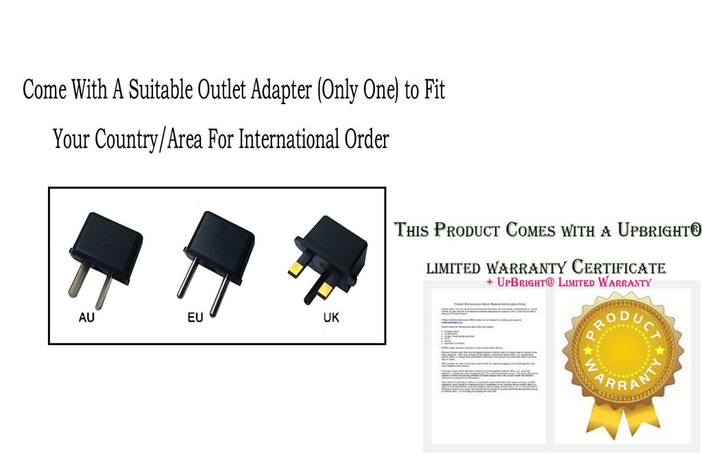 UpBright 2-Prong 5V AC/DC Adapter Compatible with Happy Nuts The Ballber Groin Trimmer Waterproof Rechargeable Li-ion Battery Ball Shaver DC5V 1A 5.0V 1.0A Switching Power Supply Cord Cable Charger