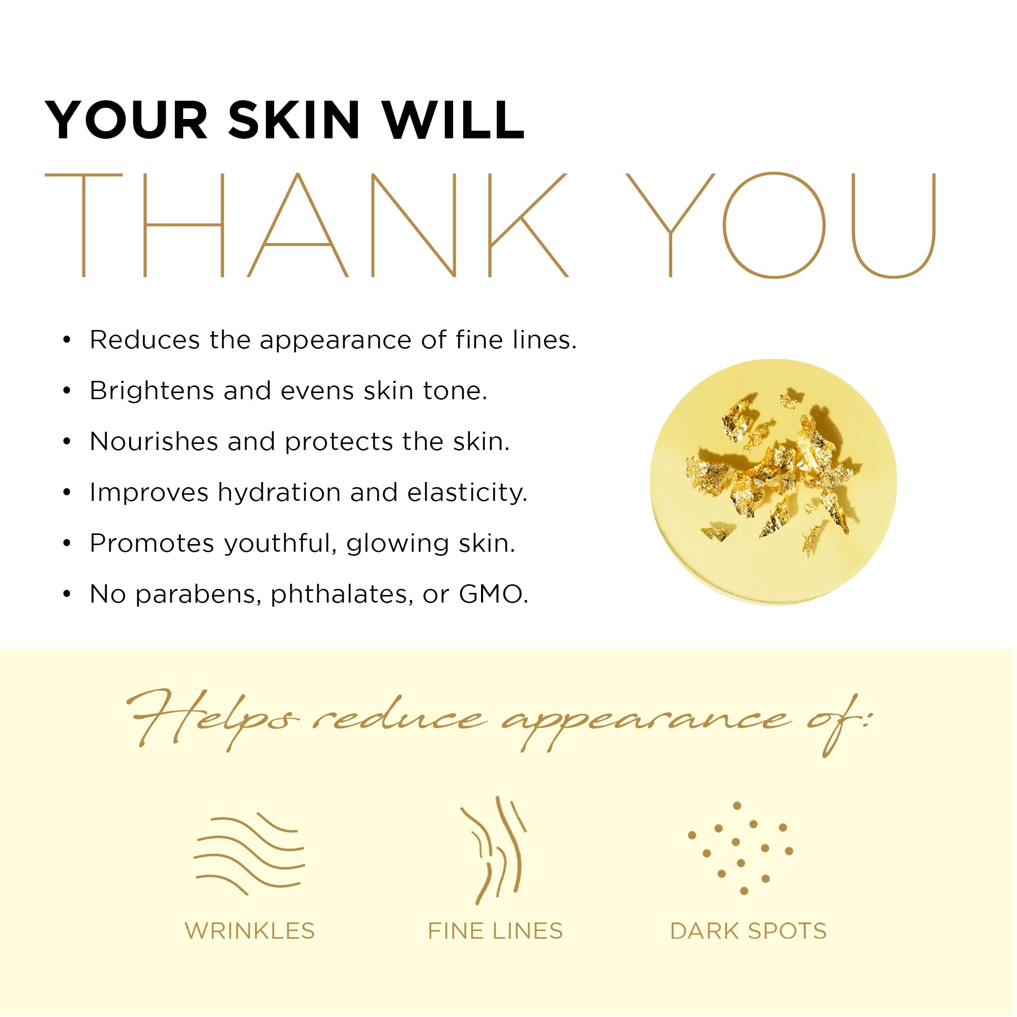 Azure Cosmetics 24K Gold and Caviar Anti Aging Luxury Face Mask - Hydrating & Firming Facial Mask - Helps Reduce Wrinkles & Fine Lines - With Hyaluronic Acid & Collagen - Made in Korea - Pack of 5