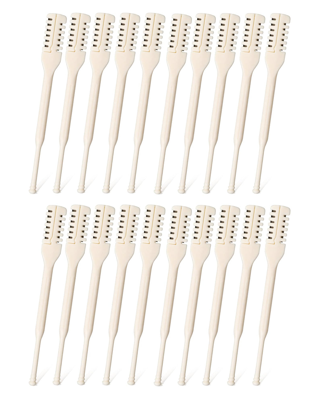 OZWLZV 20PCS Nose Hair Trimmer for Men & Women, 2-in-1 Nasal Hair Cutter, Manual & Portable Nose Trimmer, Double Sided Nose Hair Cutter, Nose Hair Remover with Cleaning Brush, Nose Razor