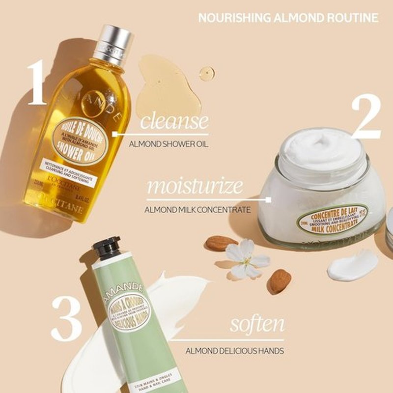 L'OCCITANE Almond Delicious Hands Cream - Nourishing Moisturizer | 5.20 Fl Oz