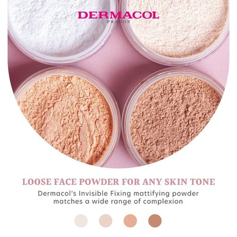 Dermacol Invisible Fixing Powder - Natural Finish for Long-Lasting Makeup | 10g