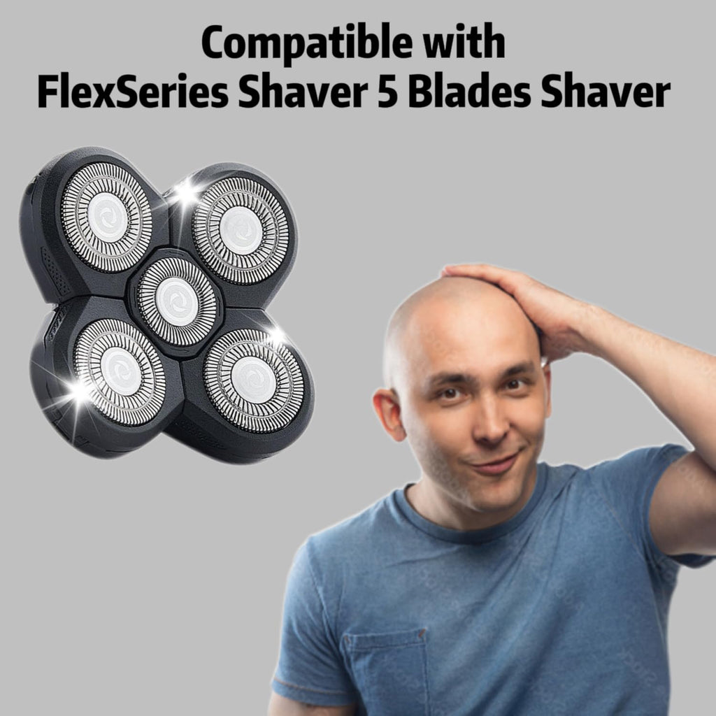 Pro 5 Replacement Blades Compatible with Freebirds Bald Head Shavers