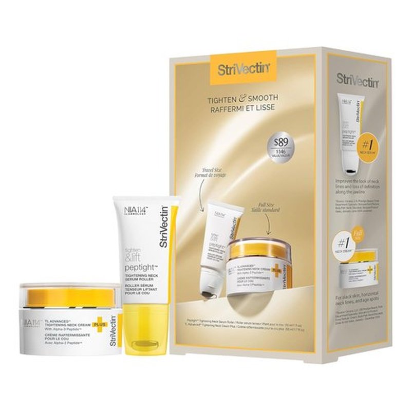 StriVectin Neck Cream & Serum Roller Set - Anti-Aging Formula for Smoother, Youthful Skin