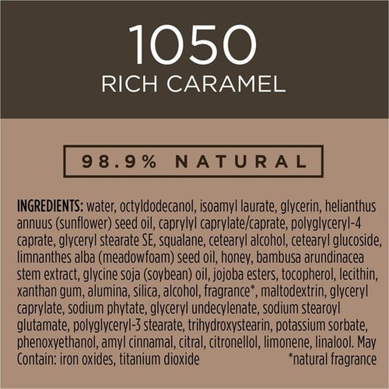 Burt's Bees Goodness Glows Liquid Makeup - Rich Caramel Shade | 1.0 Ounce for Flawless Skin