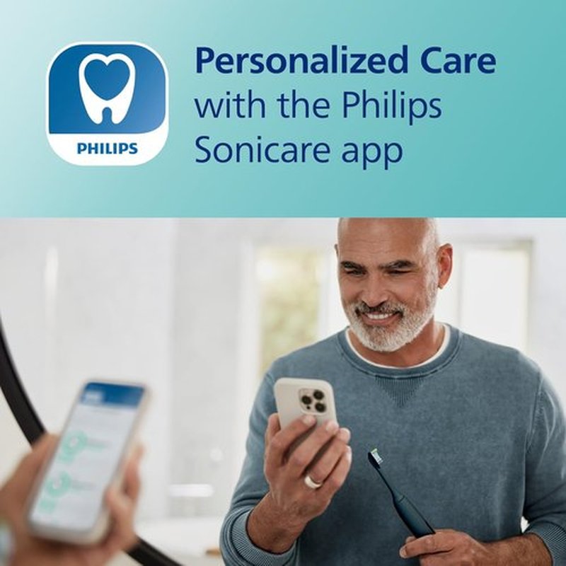 Philips Sonicare DiamondClean Smart 9300 Electric Toothbrush - Sonic Technology, App Connectivity, 4 Modes, Black | Model HX9903/15