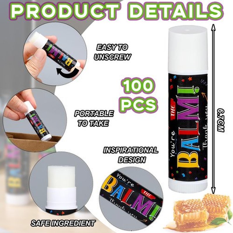Christmas Gifts Bulk Lip Balms Employee Thank You Gifts Team Appreciation Party Favors Stocking Stuffers for Xmas Nurse Coworkers Staff(150 Pack)
