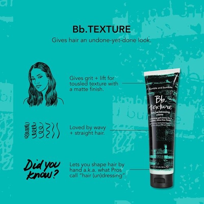 Bumble and bumble. Texture Un(dressing) Hair Styling Cream - Adds Volume & Tousled Texture | 5 Fl Oz