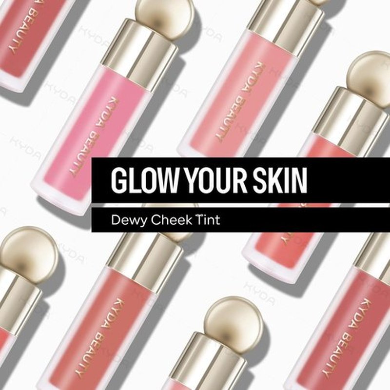 KYDA Liquid Blush - High Pigment Matte Tinted Cream for Cheeks | Blendable Lightweight in Nude Pink