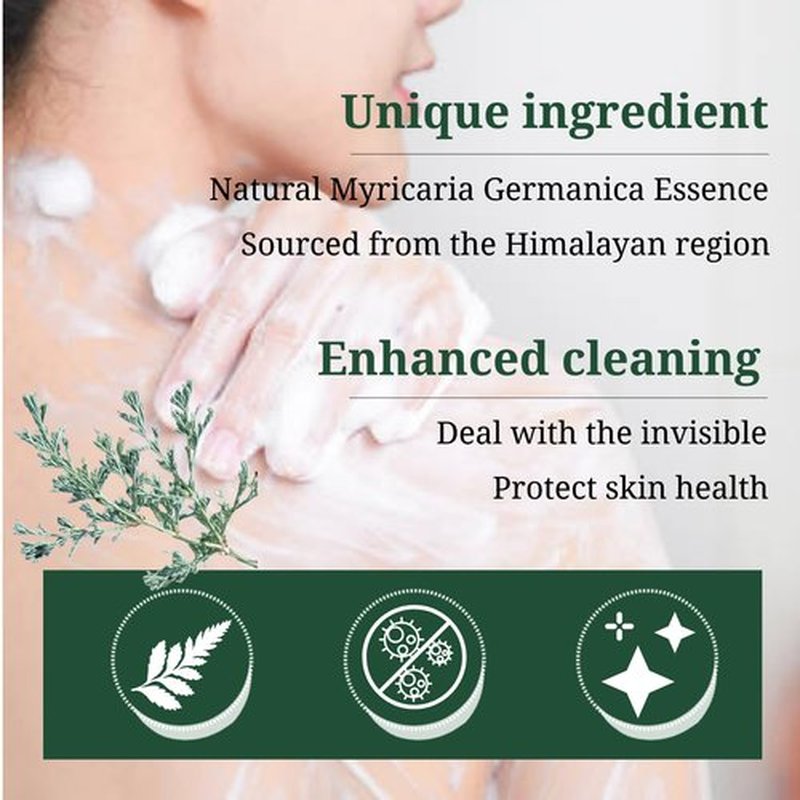 CheezhengHimalaya Moisturized Skin Bar Soap with Sodium Hyaluronate, Infused with Tibetan Natural Myricaria Germanica Extract for Soft and Hydrated Skin, Paraben-Free, Pack of 2