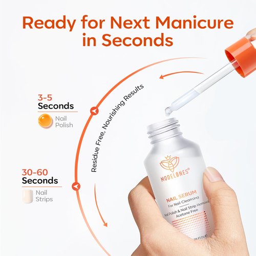 Modelones Nail Polish Nude Quick Dry Nail Polish Remover Finger Nail Glue Remover Bulk Manicure Diy Nail Art Home Salon Gift For Women Girl