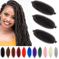 Springy Afro Twist Hair 12 Inch 3 Packs Pre Fluffed Marley Twist Braiding Hair for Black Women (12 inch, 4#)