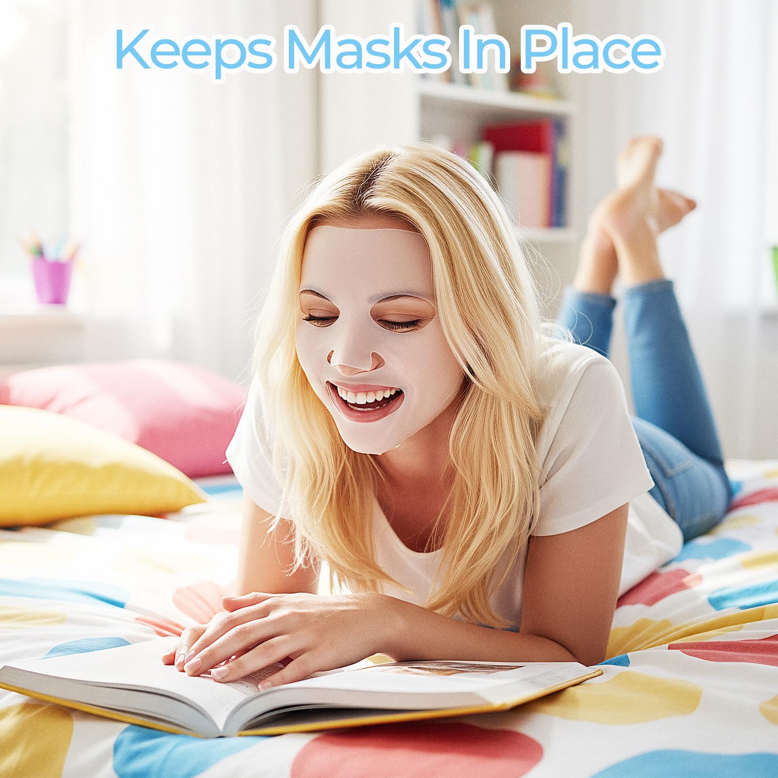 guduling 6 Pcs Reusable Silicone Face Mask,Reusable Face Mask Skin Care,Silicones Moisturizing Full Facial Masks Cover Skin Cover Wrap for Sheet Prevent Evaporation Hairdressing Beauty Spa Care Tool