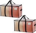 VENO Clear Moving Bags - 90L Extra Large Transparent Storage Totes | Heavy-Duty, Reinforced Handles & Zippers