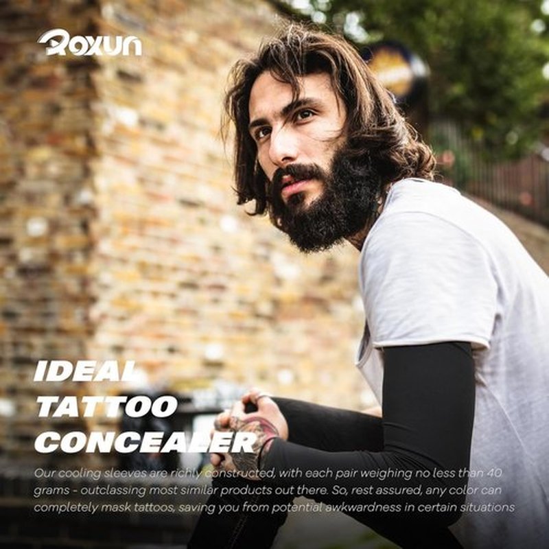 ROXUN Arm Sleeves - Cooling UV Sun Protection Compression Gear for Men & Women | Lightweight & Comfortable