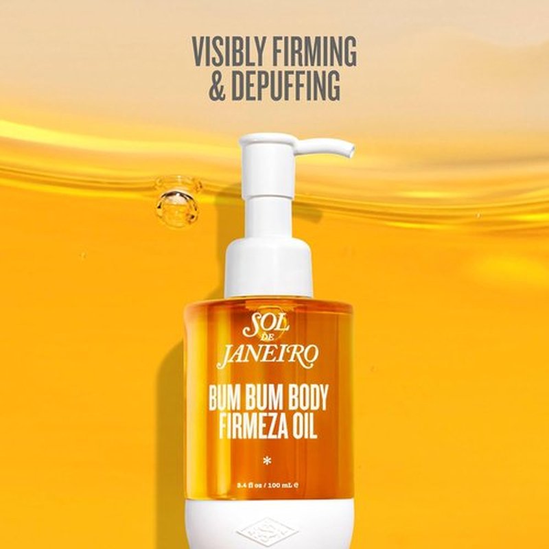Sol de Janeiro Bum Bum Firmeza Body Oil - Nourishing Stretch Mark Treatment for Smooth Skin