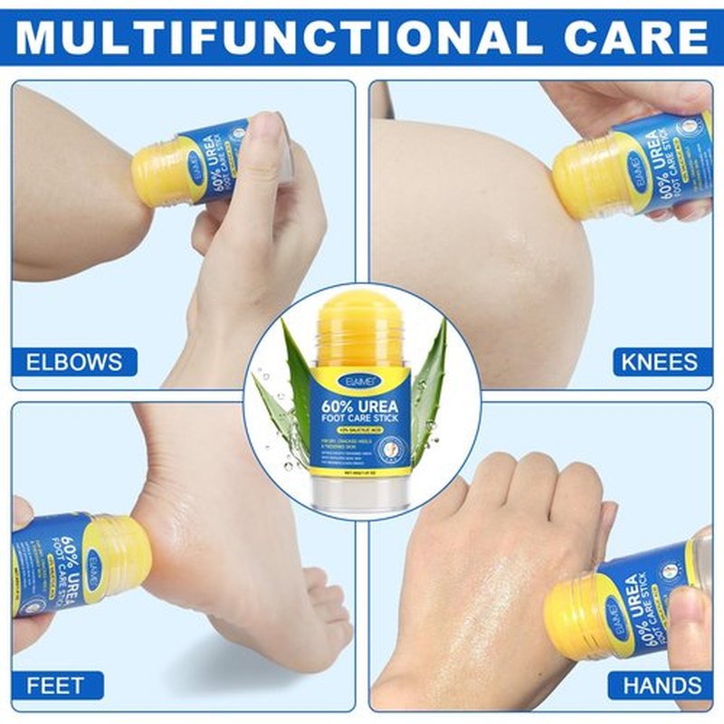 NIFEISHI 60% Urea Cream with 2% Salicylic Acid,(2pcs) Urea Foot Cream Moisturizer for Dry Cracked Feet, Knees, Elbows, Hands, Maximum Strength Moisturizer, Callus Remover, Deep Hydration- 1.41oz