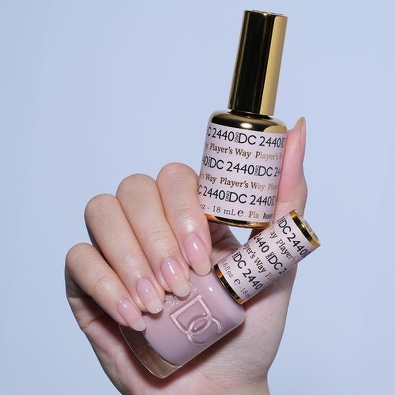 DND DC Gel Polish Set - Sheer Collection | Chip-Free UV Gel & Air Dry Nail Lacquer Duo, 0.5 Fl Oz Each