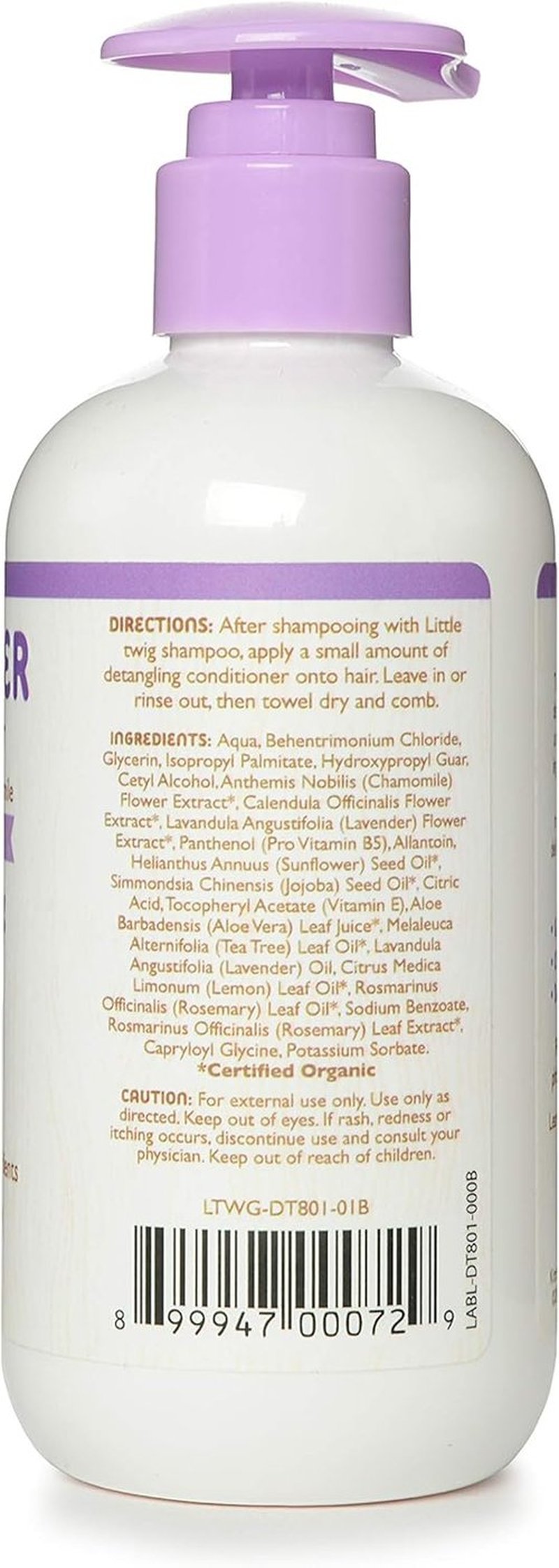 Little Twig Detangling Conditioner - Natural Plant-Derived Formula with Essential Oils | Lavender, 8.5 fl oz