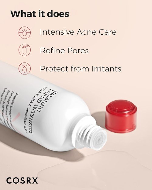 COSRX AC Collection Acne Calming Liquid - AHA/BHA Toner for Acne-Prone Skin, 4.22 fl. oz | Paraben-Free, Cruelty-Free