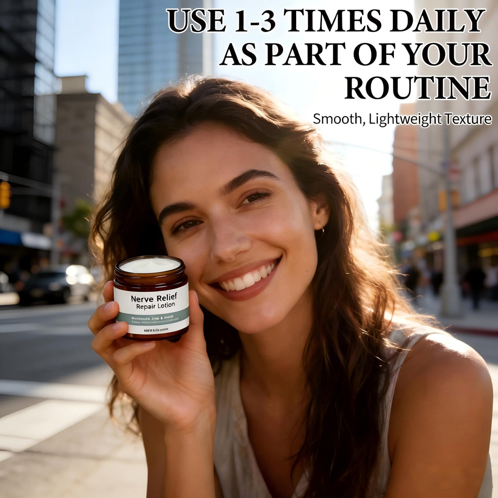 Nerve Cream Magnesium Lotion for Sleep & Varicose Veins Treatment for Legs - Lotion Cream for Body, Joint, Knee, Lumbar, Neck, Hand and Feet