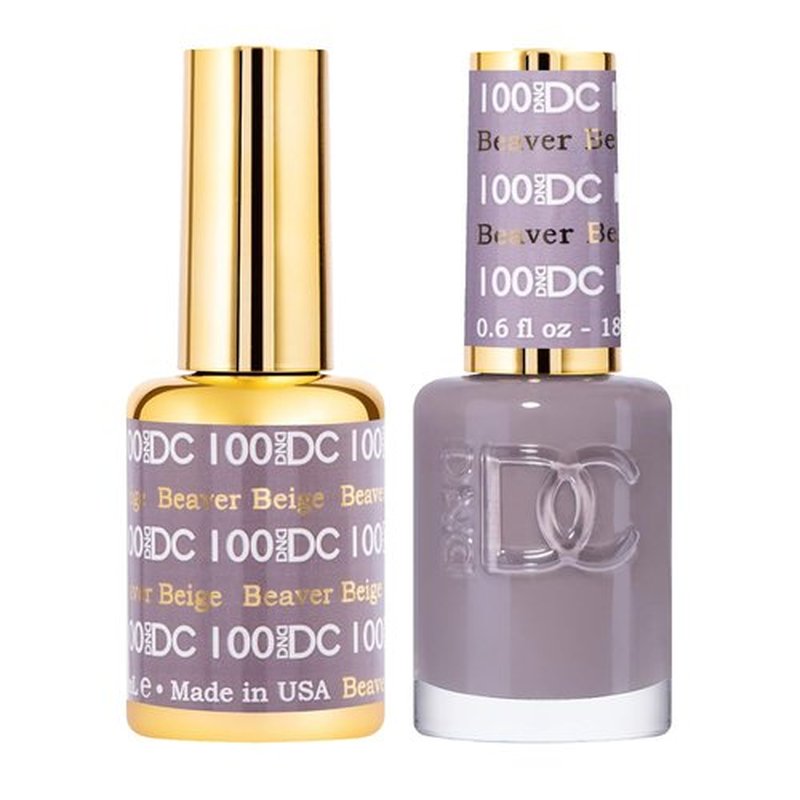 DND Gel Polish Set - Gray Collection | UV/LED Gel & Air Dry Nail Lacquer Duo, 0.5 Fl Oz Each