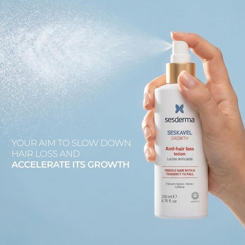 Sesderma SESKAVEL GROWTH Anti-Hair Loss Lotion - Strengthen Hair & Promote Growth | 6.8 fl oz